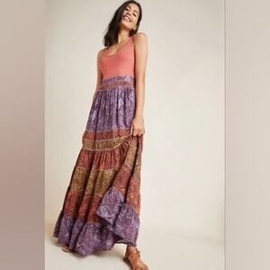 Antropologie Bohemian Multi-Color Maxi Skirt